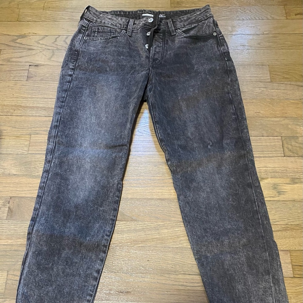 Old Navy Gray Jeans O.G Straight High Rise Size 6